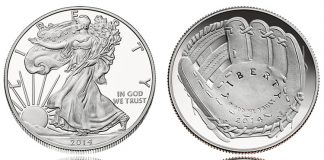 US Mint Sales: Silver Eagles, Baseball Halves Most Sought Coins 2014 Proof Silver Eagle and 2014 Proof National Baseball HOF Half-Dollar