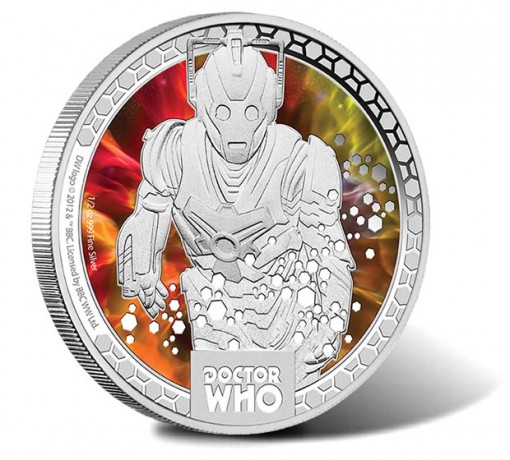 Doctor Who Monsters 2014 Cyberman Silver Proof Coin