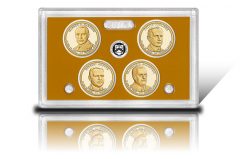 Lens with 2014-S Proof Presidential $1 Coins