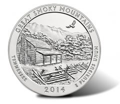 Reverse of the Shenandoah National Park Silver Coin