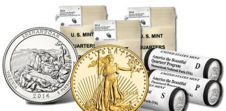 US Mint Sales: 2014 Proof Gold Eagles, Shenandoah Quarters Debut Shenandoah Park Quarter Products and 2014 Proof Gold Eagle