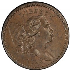 1794 H1C PCGS MS65BN CAC - Obverse