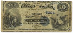 1882 $10 Date Back with Lyons-Treat Signature - Obverse