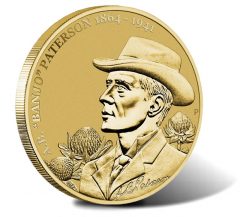 2014 150th Anniversary of A.B. Banjo Paterson Aluminium Bronze $1 Coin