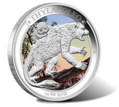 2014 Australian Megafauna Thylacoleo Silver Proof Coin