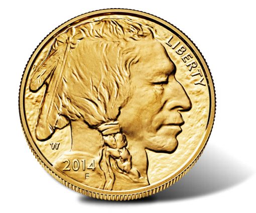 2014-W $50 Proof American Buffalo Gold Coin - Obverse
