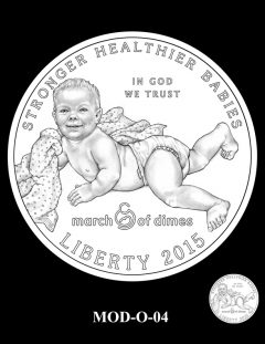 2015 March of Dimes Commemorative Coin Design Candidate MOD-O-04