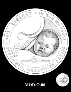 2015 March of Dimes Commemorative Coin Design Candidate MOD-O-06