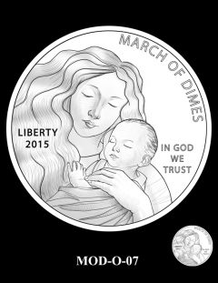 2015 March of Dimes Commemorative Coin Design Candidate MOD-O-07