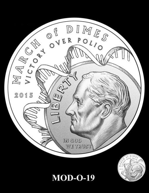 2015 March of Dimes Commemorative Coin Design Candidate MOD-O-19