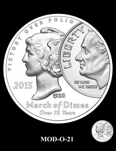 2015 March of Dimes Commemorative Coin Design Candidate MOD-O-21