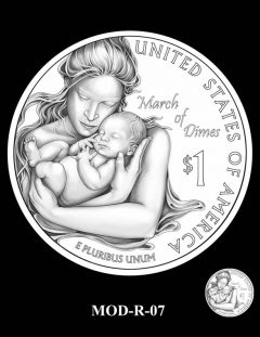 2015 March of Dimes Commemorative Coin Design Candidate MOD-R-07