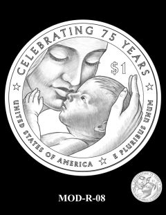2015 March of Dimes Commemorative Coin Design Candidate MOD-R-08