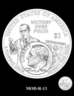 2015 March of Dimes Commemorative Coin Design Candidate MOD-R-13