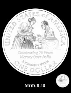 2015 March of Dimes Commemorative Coin Design Candidate MOD-R-18