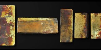 SS Central America Shipwreck Yields Gold Coins and Ingots 5 Gold Ingots from SS Central America