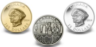 Canadian Coins for 75th Anniversary of the First Royal Visit 75th Anniversary of the First Royal Visit Canadian Coins