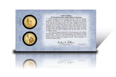 Back of 2014 Calvin Coolidge $1 Coin Cover