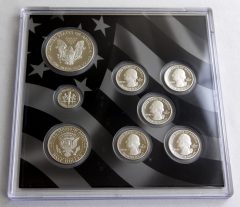 Back view of the lens of coins for 2013 Limited Edition Silver Proof Set