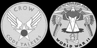 Crow Tribe Code Talkers Gold Medal Designs Recommended CFA and CCAC Recommended Designs for Crow Tribe Code Talkers Gold Medal