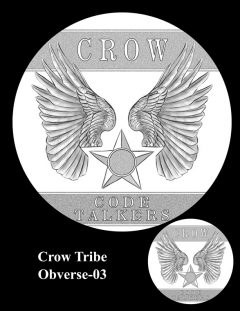 Crow Tribe Code Talkers Gold Medal Design Candidate Crow-O-03