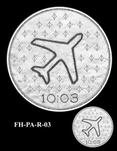 Fallen Heroes Flight 93 Medal Design Candidate FH-PA-R-03