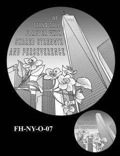 Fallen Heroes National September 11 Memorial and Museum Medal Design Candidate FH-NY-O-07 | CoinNews Fallen Heroes National September 11 Memorial and Museum Medal Design Candidate FH-NY-O-07