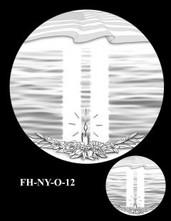 Fallen Heroes National September 11 Memorial and Museum Medal Design Candidate FH-NY-O-12