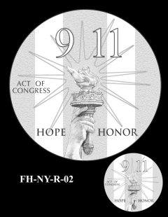 Fallen Heroes National September 11 Memorial and Museum Medal Design Candidate FH-NY-R-02
