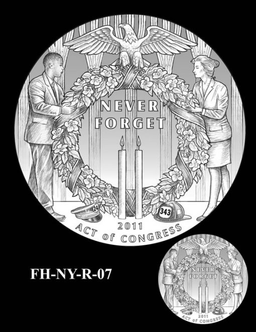 Fallen Heroes National September 11 Memorial and Museum Medal Design Candidate FH-NY-R-07