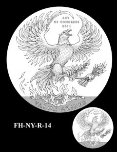 Fallen Heroes National September 11 Memorial and Museum Medal Design Candidate FH-NY-R-14