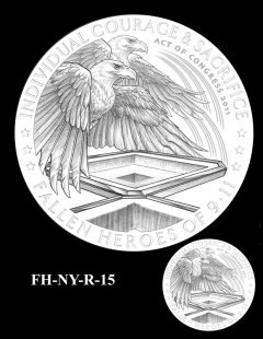 Fallen Heroes National September 11 Memorial and Museum Medal Design Candidate FH-NY-R-15