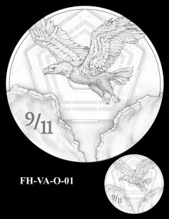 Fallen Heroes Pentagon Memorial Medal Design Candidate FH-VA-O-01
