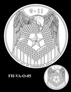 Fallen Heroes Pentagon Memorial Medal Design Candidate FH-VA-O-05