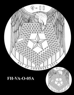 Fallen Heroes Pentagon Memorial Medal Design Candidate FH-VA-O-05A