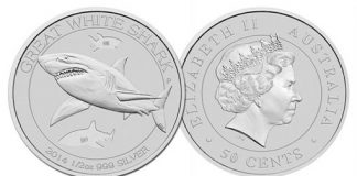 Perth Mint Gold and Silver Bullion Sales Decline in April Great White Shark Silver Bullion Coin