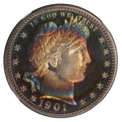 Lot 172 - 25C 1901 PCGS PR66+CAM CAC EX NEWMAN