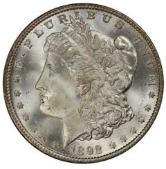 Lot 264 - $1 1892-O PCGS MS65+ CAC