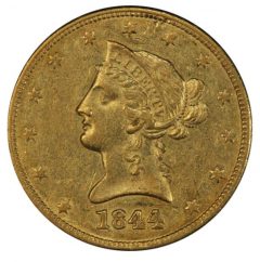 Lot 428 - $10 1844 PCGS AU55
