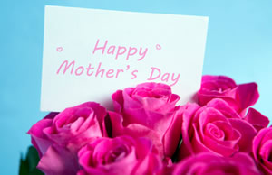 Mother's Day Flowers and Card