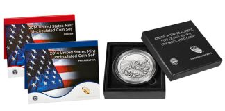 2014 Mint Set and Shenandoah 5 Oz Coin for Mid-May Packaging of the 2014 Mint Set and Shenandoah 5 Oz Silver Uncirculated Coin
