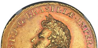 Heritage World and Ancient Coin Sales Top $39M in Five Months Pedro I gold 6400 Reis 1822-R