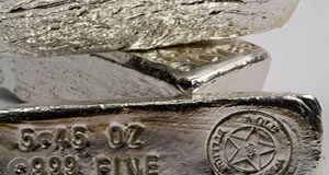 Gold, Silver and US Mint Bullion Coins Mixed on Week Silver bullion bars,5.45 oz