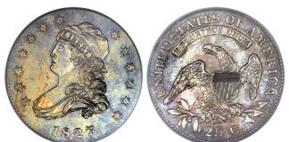 Heritage to Offer Part I of Eugene H. Gardner Collection 1827/3/2 Capped Bust quarter