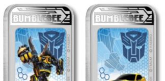 2014 Transformers 4 Lenticular Coins for Collectors 2014 Bumblebee Transformers 4 Lenticular Coin