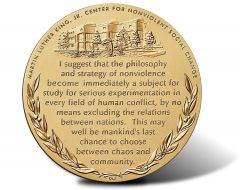 Martin Luther King, Jr. and Coretta Scott King Bronze Medal - Reverse