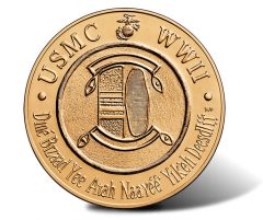 Navajo Code Talkers Bronze Medal - Reverse