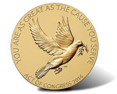 Shimon Peres Bronze Medal - Reverse