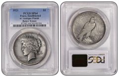 1921 Peace Dollar PCGS SP64