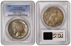 1922 Peace Dollar J-2020 PCGS PR67